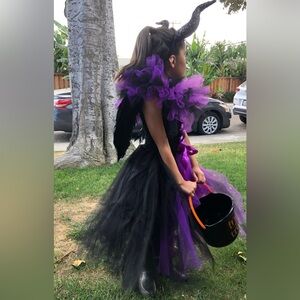 Purple and Black Kids Costume